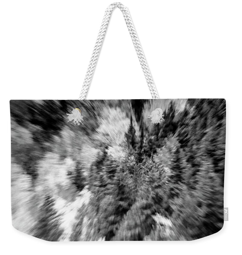 Abstract Weekender Tote Bag featuring the photograph Abstract Forest Photography 5501e2 by Ricardos Creations