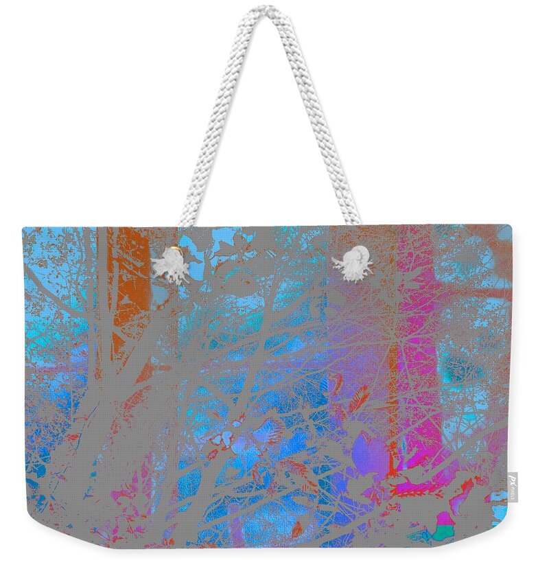 Blue Weekender Tote Bag featuring the photograph Abstract Landscape Blue Sky by Itsonlythemoon