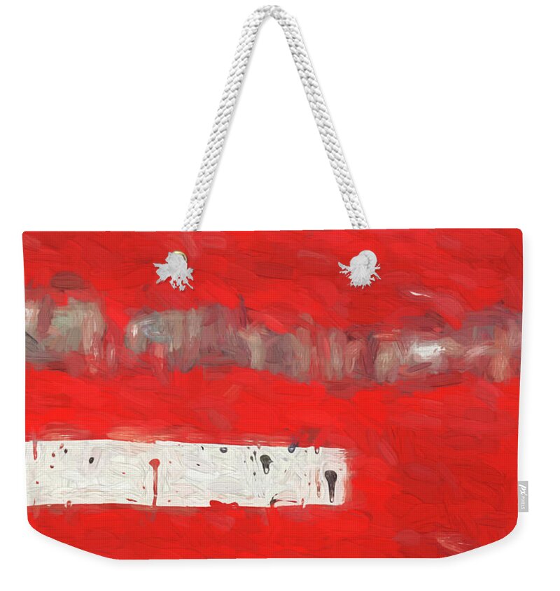 Abstract Left Side Weekender Tote Bag featuring the photograph Abstract Left by Rich Franco