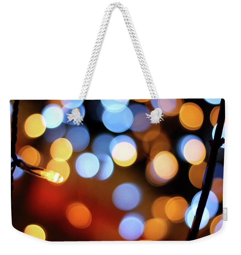 Outdoors Weekender Tote Bag featuring the photograph Abstract Spotted Color Pattern Dot Of by Hidehiro Kigawa