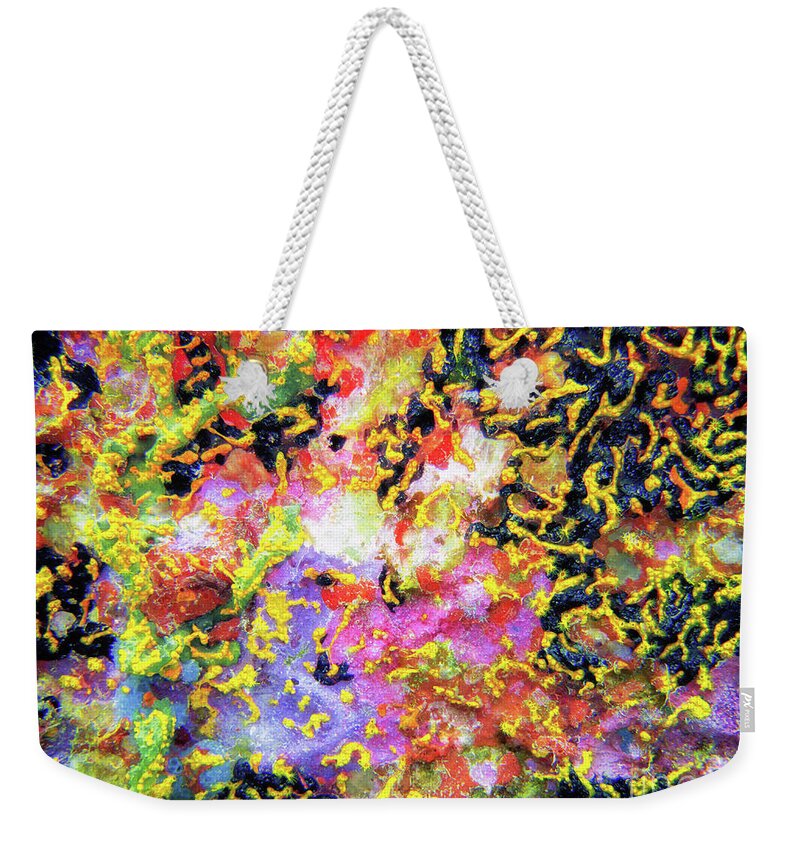 Coral Weekender Tote Bag featuring the photograph Abstract Under the Sea by Becqi Sherman