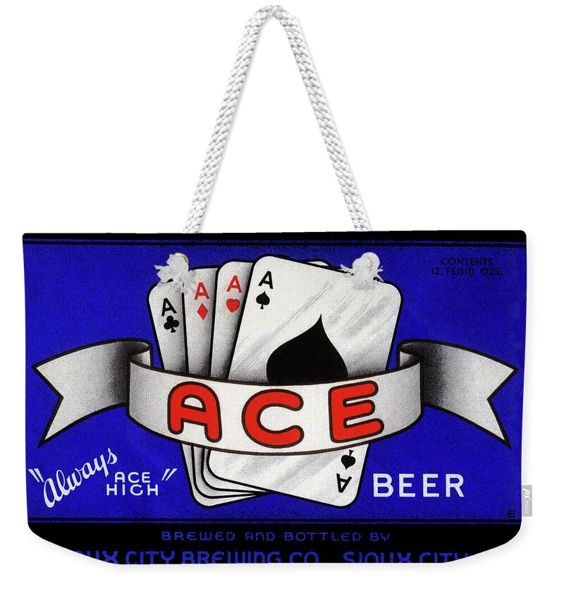 Ace Beer Weekender Tote Bag featuring the painting Ace Beer by Unknown