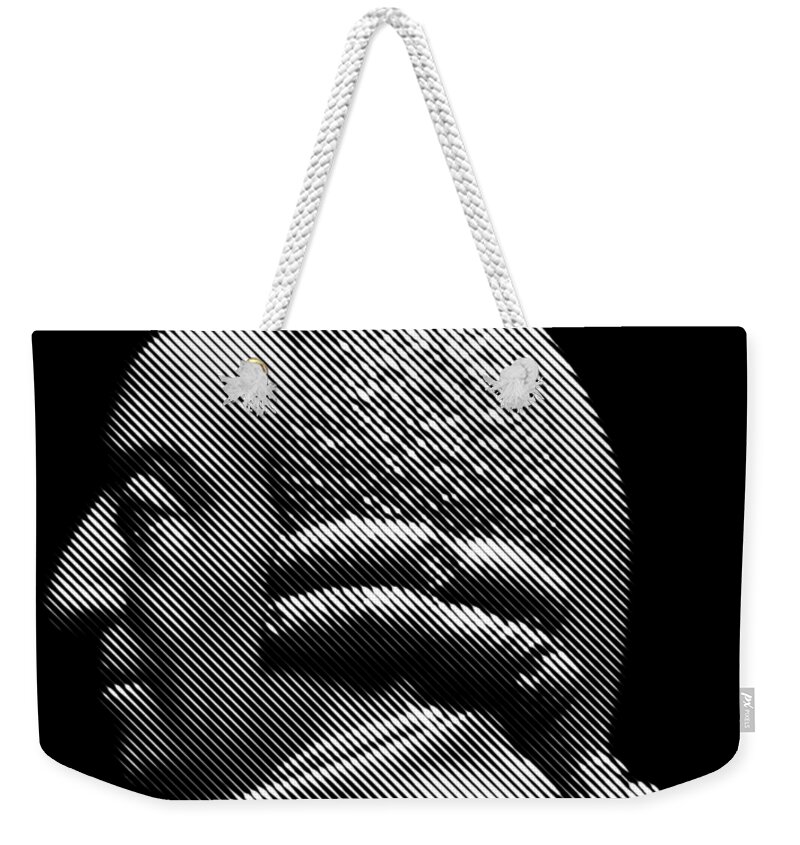 A Pioneer Of Political Economy Weekender Tote Bag featuring the digital art Adam Smith by Cu Biz