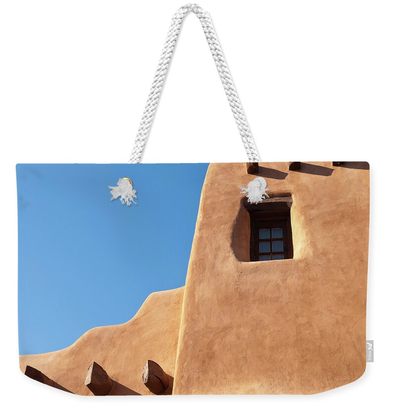 Architectural Feature Weekender Tote Bag featuring the photograph Adobe House by Helovi