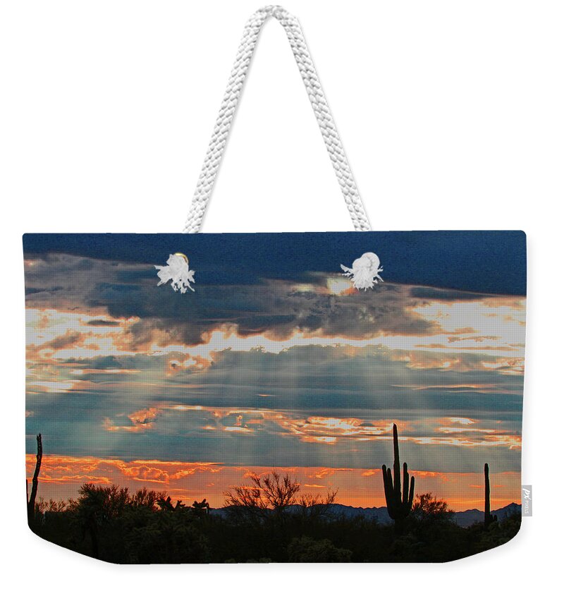 Afternoon Light On Overcast Day. Weekender Tote Bag featuring the digital art After Noon Light On Overcast Day. by Tom Janca