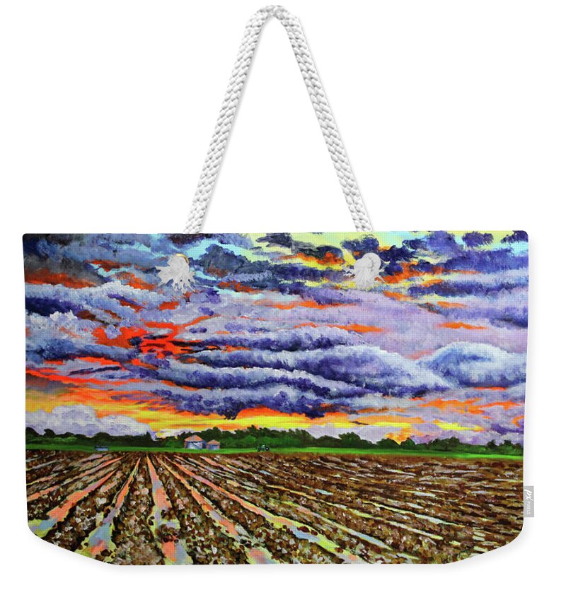 Landscape Weekender Tote Bag featuring the painting After The Storm by Karl Wagner