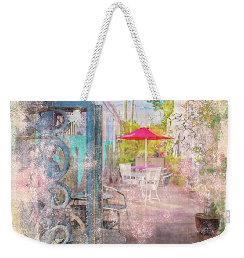Digital Art Weekender Tote Bag featuring the digital art Afternoon on the Terrace by Jolynn Reed