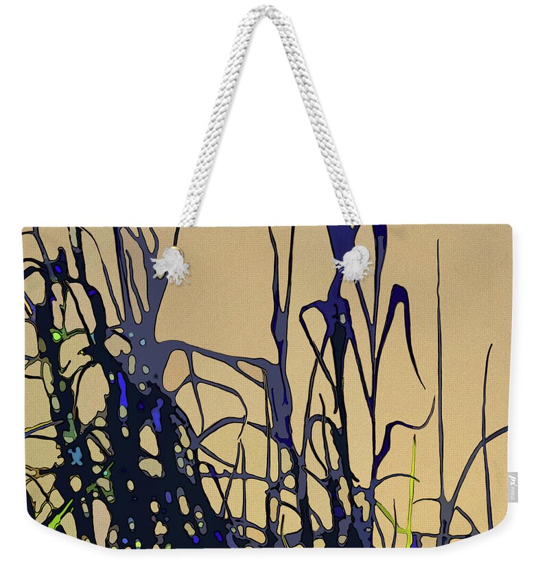 Seagrass Weekender Tote Bag featuring the digital art Afternoon Shadows by Gina Harrison