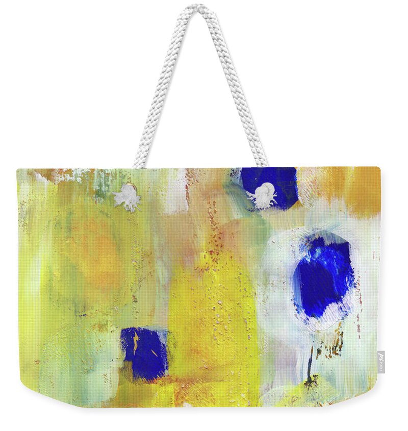 Abstract Weekender Tote Bag featuring the painting Afternoon Sun 2 Art by Linda Woods by Linda Woods