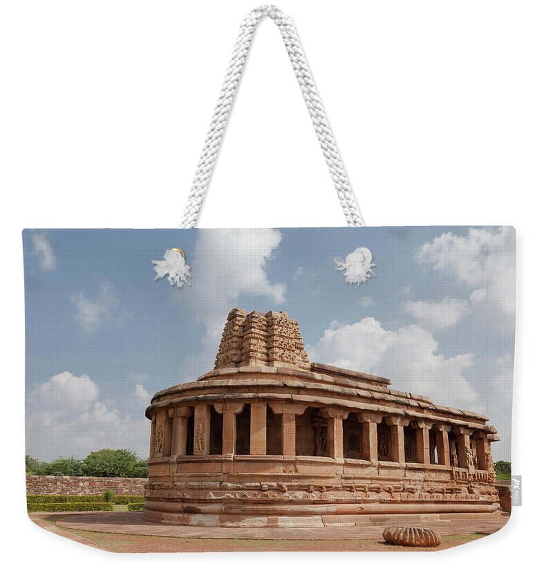 Aihole Weekender Tote Bag featuring the photograph Aihole,Durga Temple by Maria Heyens