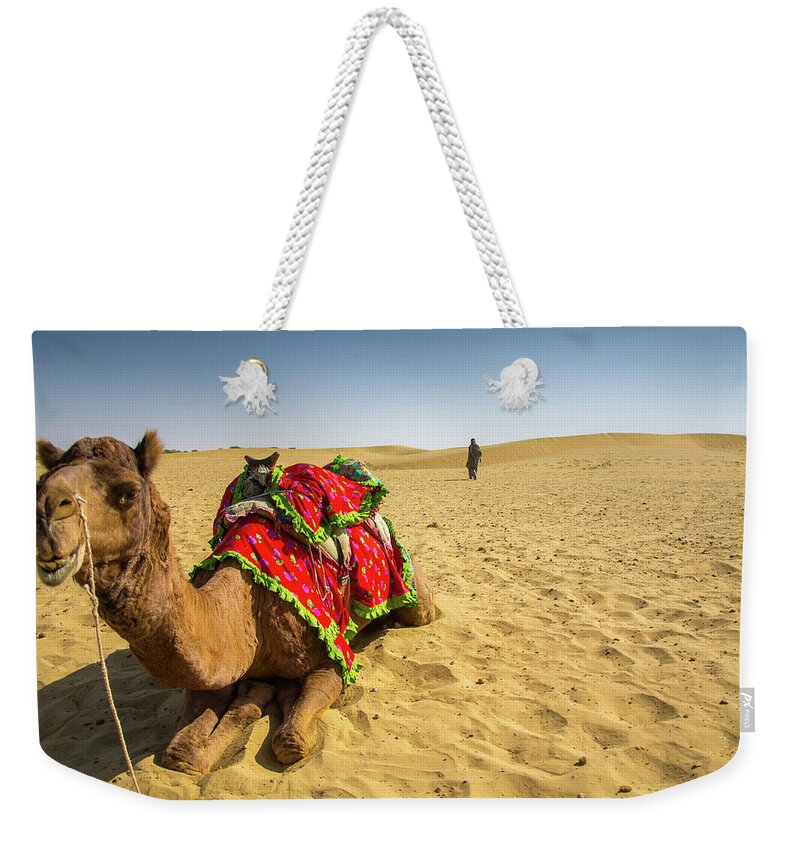 Working Animal Weekender Tote Bag featuring the photograph All Set For Desert Ride by Robinn.photography
