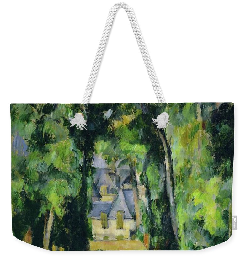 Allee a Chantilly-Avenue at Chantilly, 1888 Canvas, 75 x 63 cm. Weekender Tote  Bag by Paul Cezanne -1839-1906- - Fine Art America