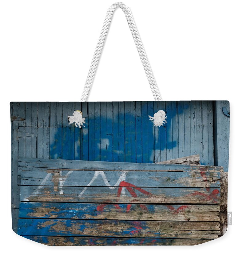 Alley Alleys Weekender Tote Bag featuring the photograph Alley Got The Blues by Kreddible Trout