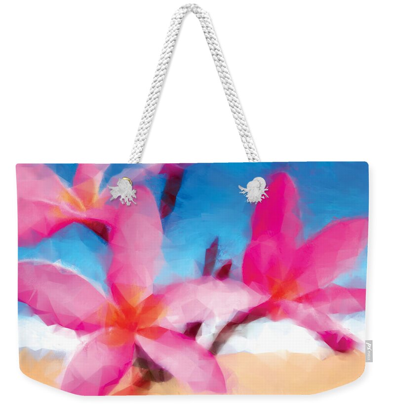 Aloha Weekender Tote Bag featuring the painting Aloha by Vart Studio