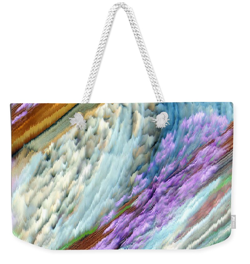 Waves Weekender Tote Bag featuring the digital art Altered Frequencies by Vallee Johnson