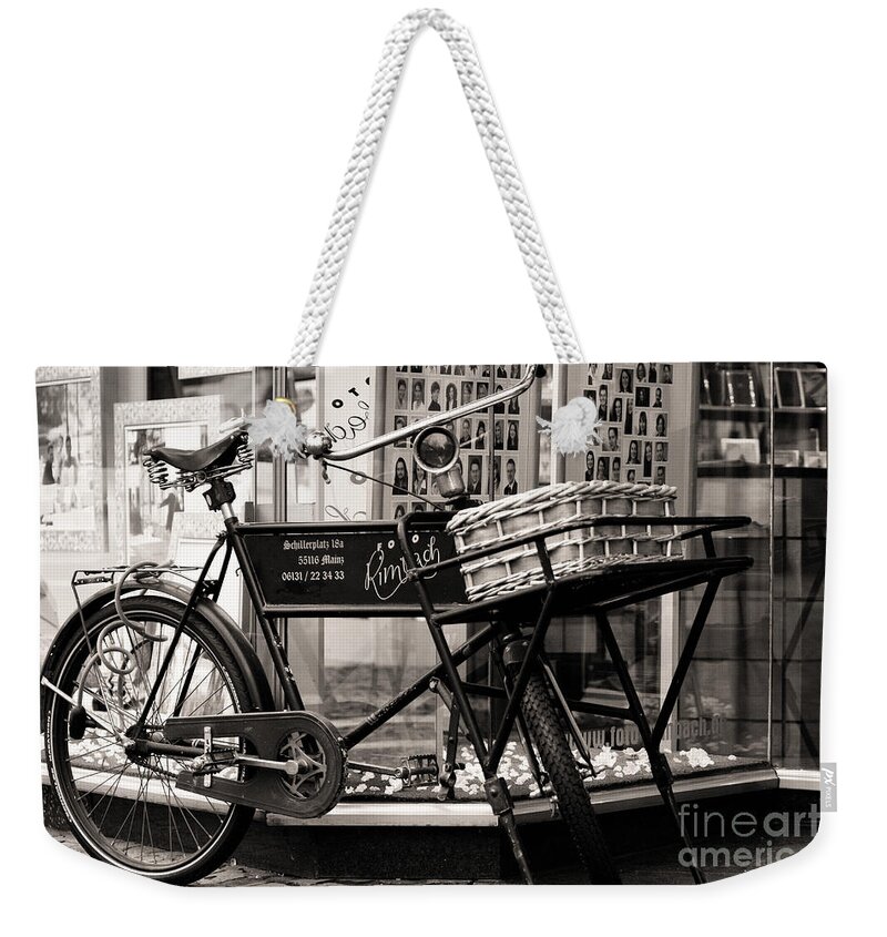 Old-fashioned Weekender Tote Bag featuring the photograph Analog Delivery of Digital Images by Steve Ember