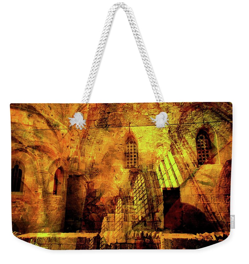 Interior Weekender Tote Bag featuring the photograph Ancient Interior by Jim Vance
