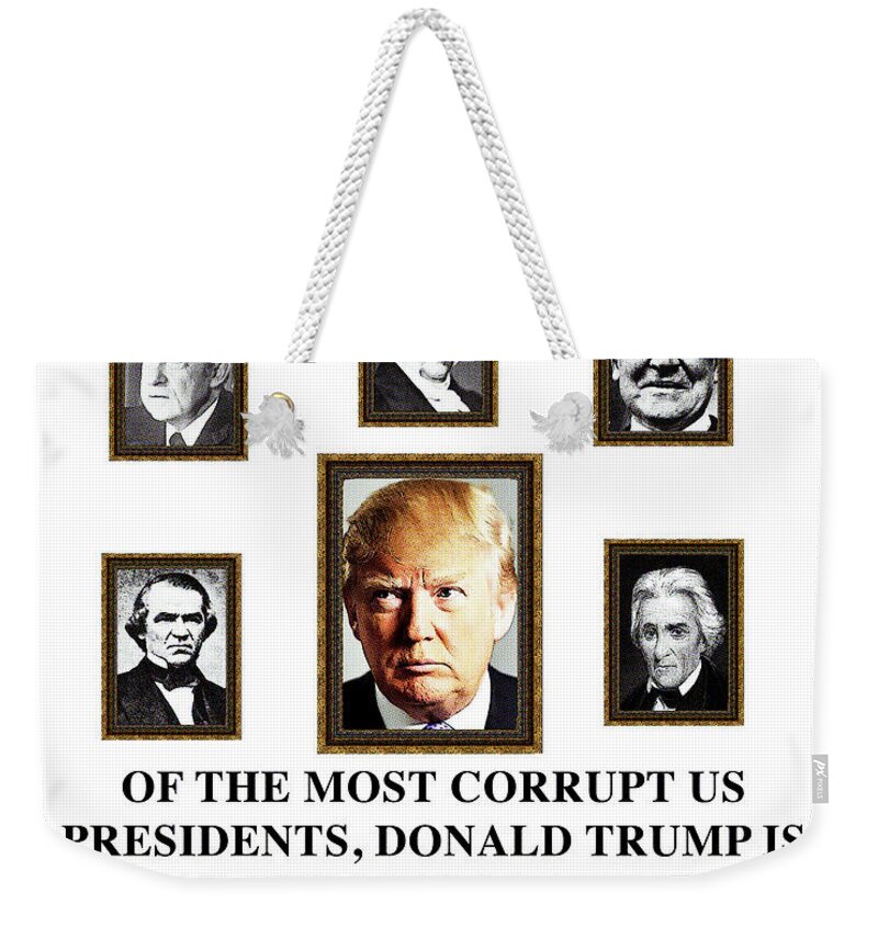 Trump Weekender Tote Bag featuring the digital art And The Winner Is by Joe Palermo