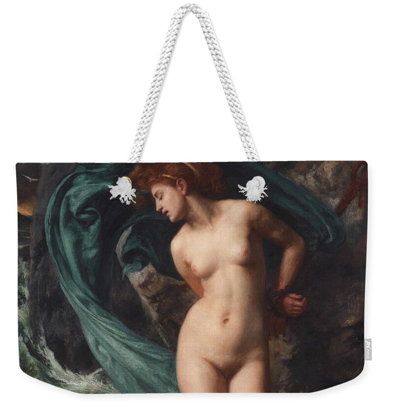 19th Century Art Weekender Tote Bag featuring the painting Andromeda by Edward Poynter