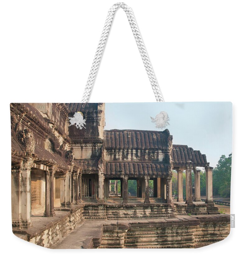 Hinduism Weekender Tote Bag featuring the photograph Angkor Wat Cambodia by Leezsnow