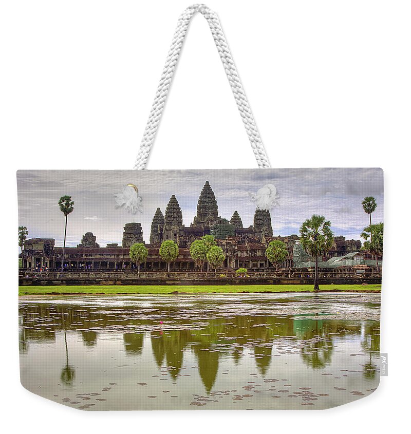 Tranquility Weekender Tote Bag featuring the photograph Angkor Wat by Jon Garcia Photography