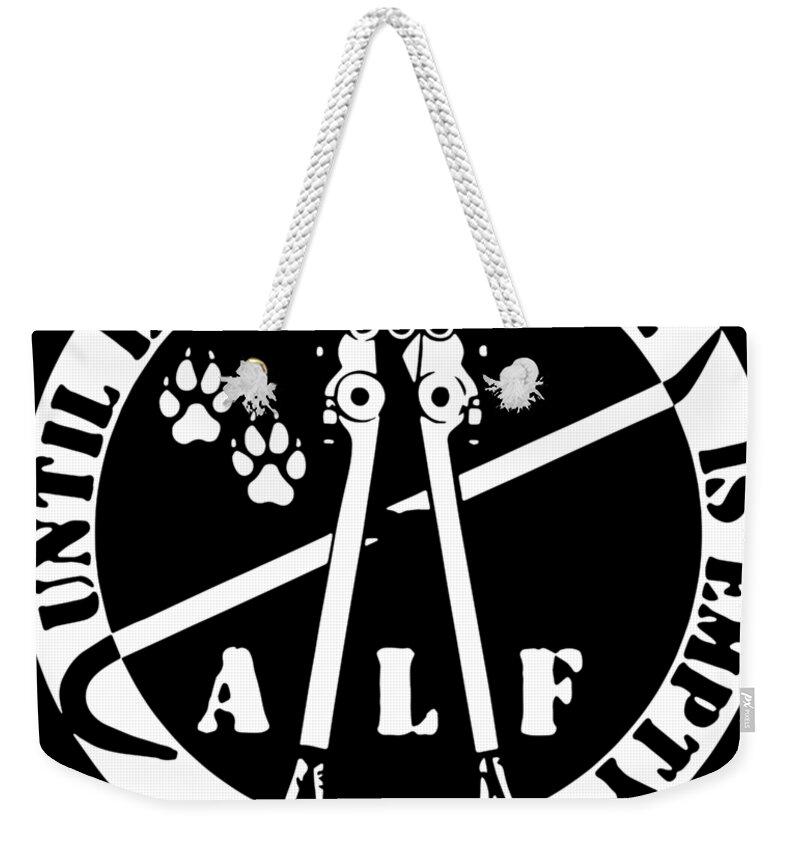 Animal Liberation Front Animal Rights Peta Vegan Weekender Tote Bag by Zac  Dillon - Fine Art America