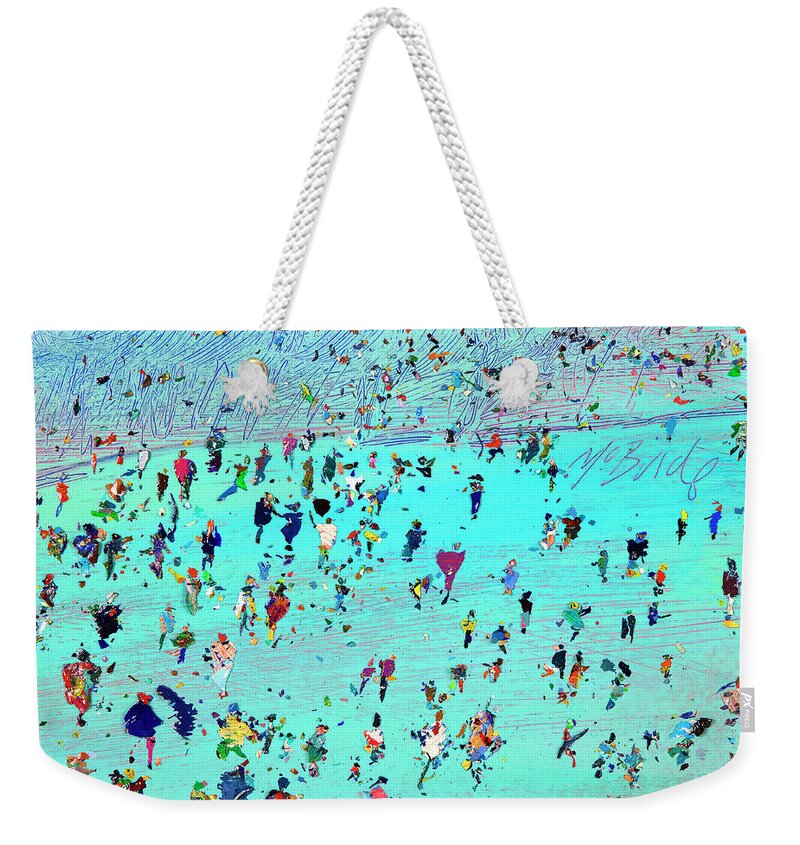 Sudden Weekender Tote Bag featuring the painting Blustery Day by Neil McBride