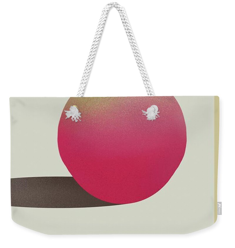 Apple Weekender Tote Bag featuring the painting Apple by Joe Gilronan