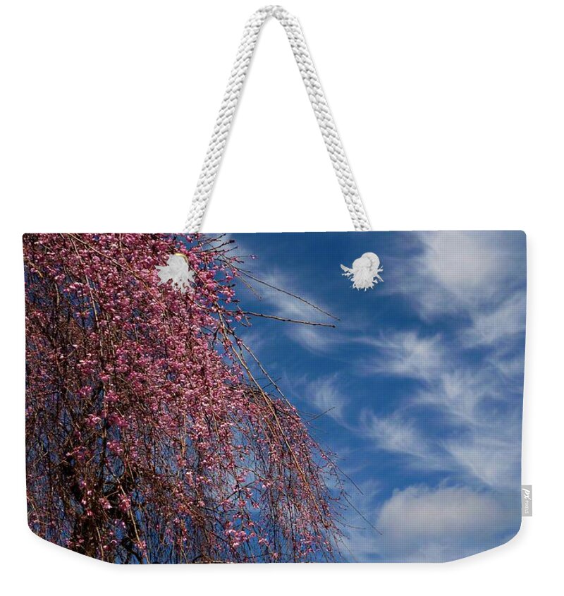 April Sky Weekender Tote Bag featuring the photograph April Sky Deep Hues by Mike McBrayer