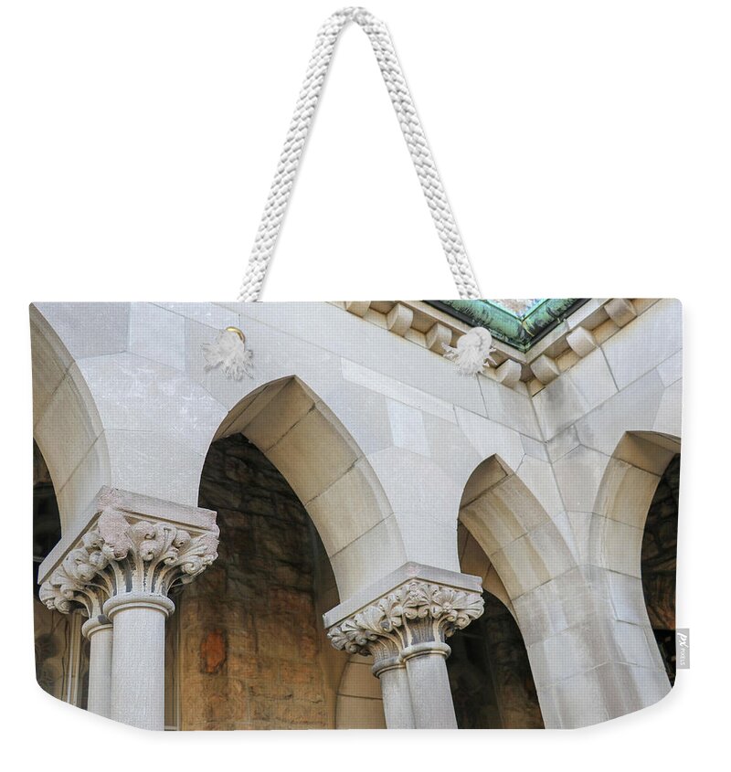 Architecture Weekender Tote Bag featuring the photograph Archeways by Mary Anne Delgado