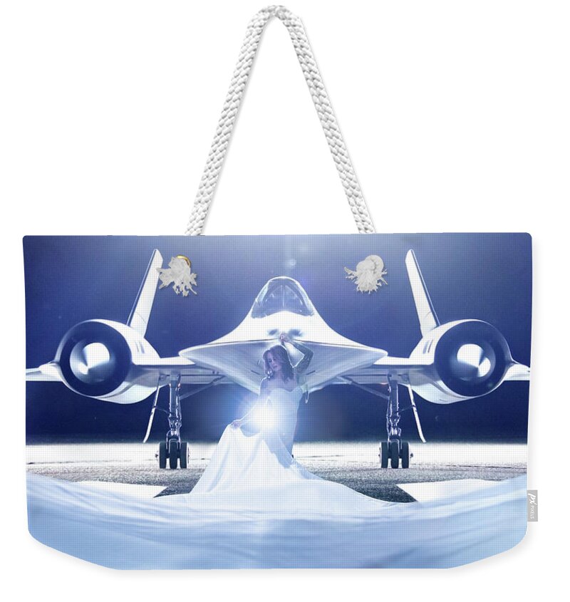 Spy Plane Weekender Tote Bag featuring the photograph Area 71 A nge LIEN by Dario Impini