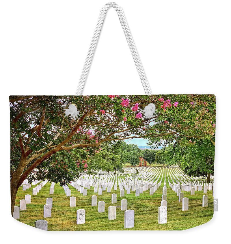 Arlington National Cemetery Weekender Tote Bag featuring the photograph Arlington Cemetery 1 by Jill Love