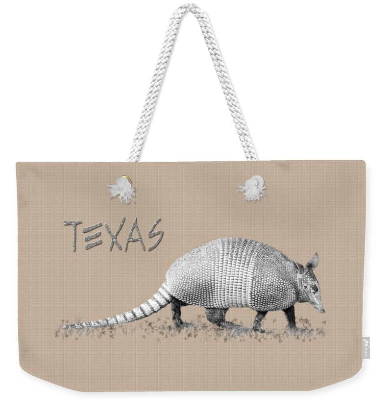 Armadillo Weekender Tote Bag featuring the photograph Armadillo by Cheryl McClure