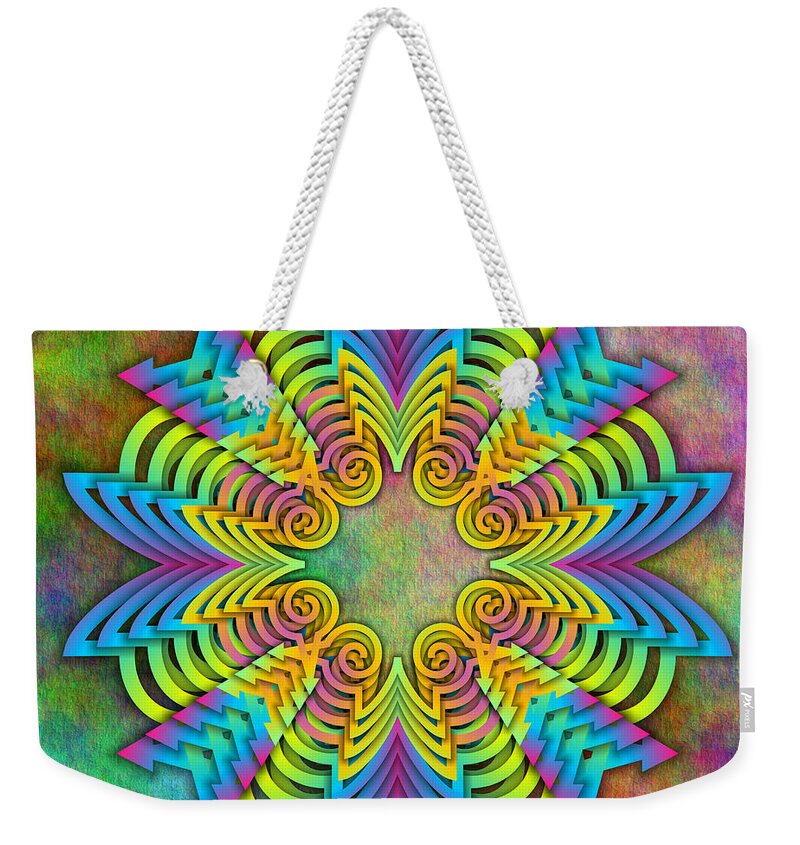 Conceptuals Weekender Tote Bag featuring the digital art Arrow Root 3 by Walter Neal