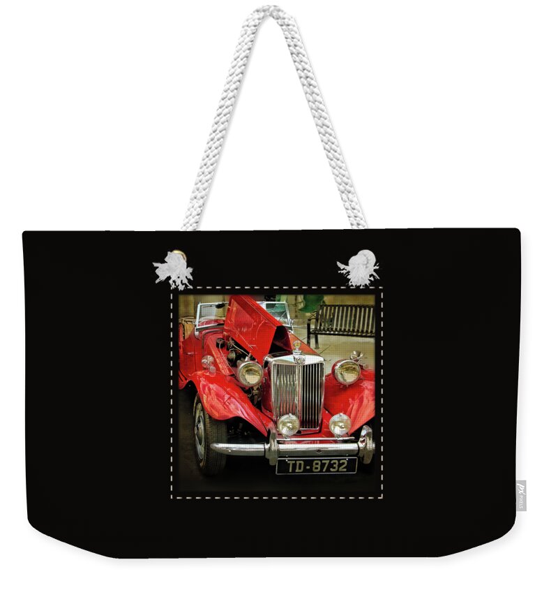 1938 Mg Td Weekender Tote Bag featuring the photograph MG On The Prowl by Thom Zehrfeld