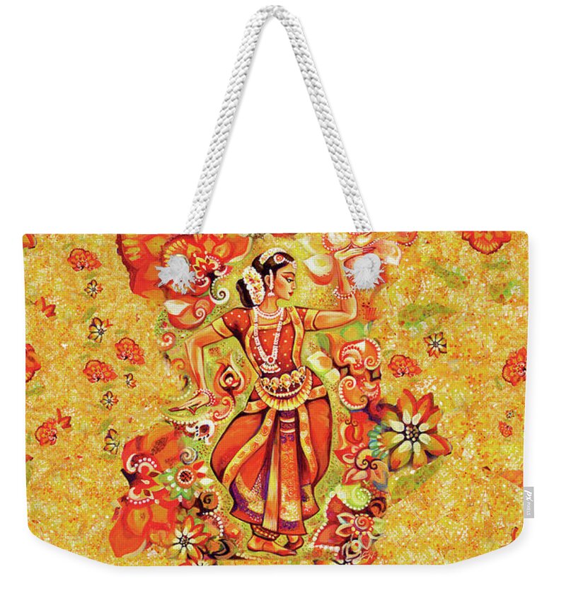 Beautiful Indian Woman Weekender Tote Bag featuring the painting Ganges Flower by Eva Campbell