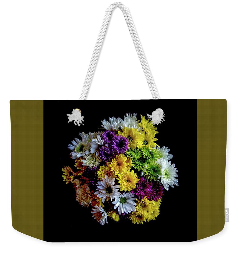 Mums Weekender Tote Bag featuring the photograph Bouquet by Cheryl McClure
