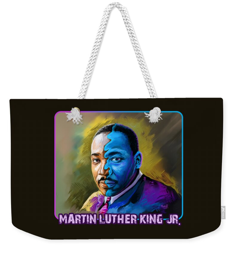 Kenya Weekender Tote Bag featuring the painting Man of All Seasons by Anthony Mwangi