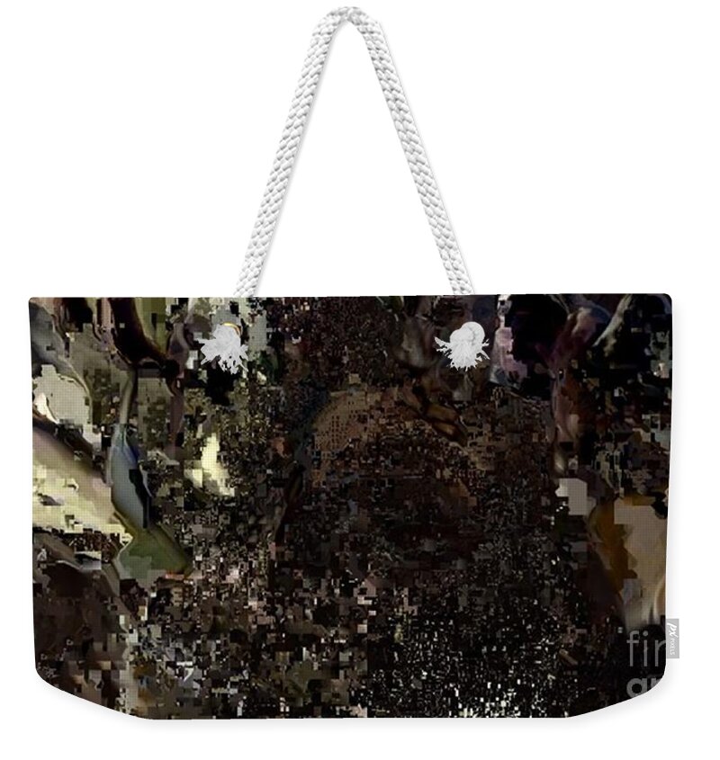 Abstract Of Thoughts Lost In History Weekender Tote Bag featuring the painting Astra Eleven by Archangelus Gallery