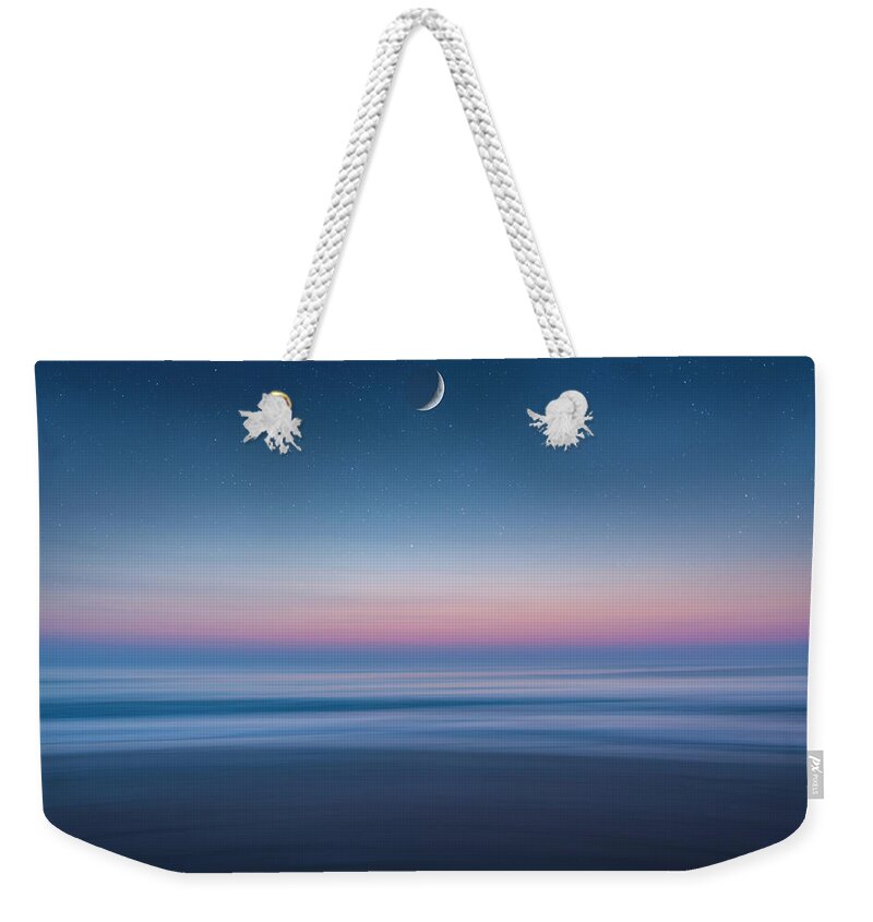 Atlantic Ocean Weekender Tote Bag featuring the photograph Atlantic Beach Predawn Elements by Steven Sparks