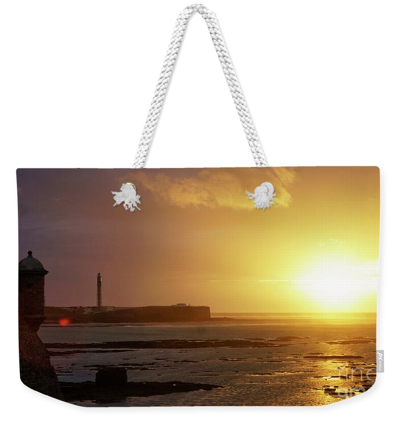 Coast Weekender Tote Bag featuring the photograph Atlantic Sunset Cadiz Spain by Pablo Avanzini