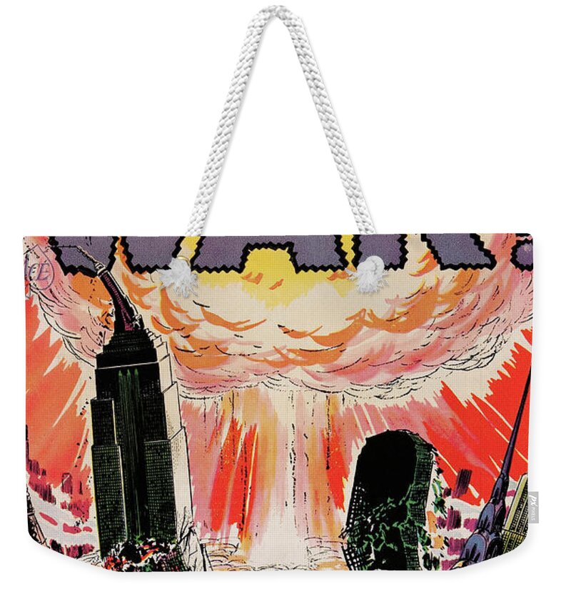 Atomic Weekender Tote Bag featuring the painting Atomic War! by Unknown
