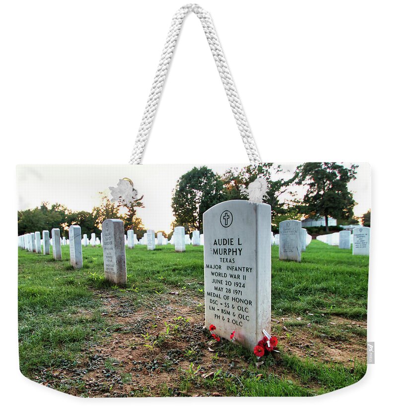Audie Murphy Weekender Tote Bag featuring the photograph Audie Murphy by American Landscapes
