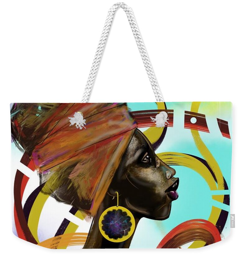 Pray Weekender Tote Bag featuring the painting Auto Pilot by Artist RiA