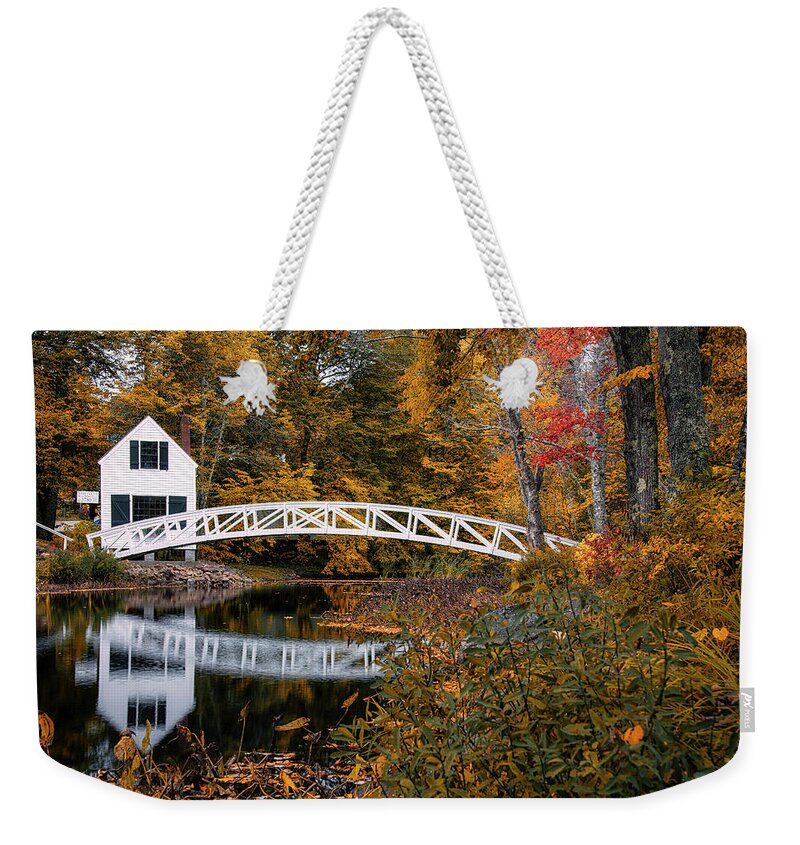 Maine Weekender Tote Bag featuring the photograph Autumn In Maine 23 by Robert Fawcett
