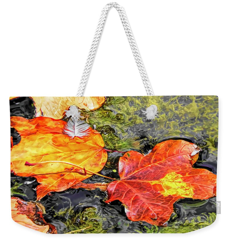 Autumn Weekender Tote Bag featuring the photograph Autumn Leaves by Susan Hope Finley