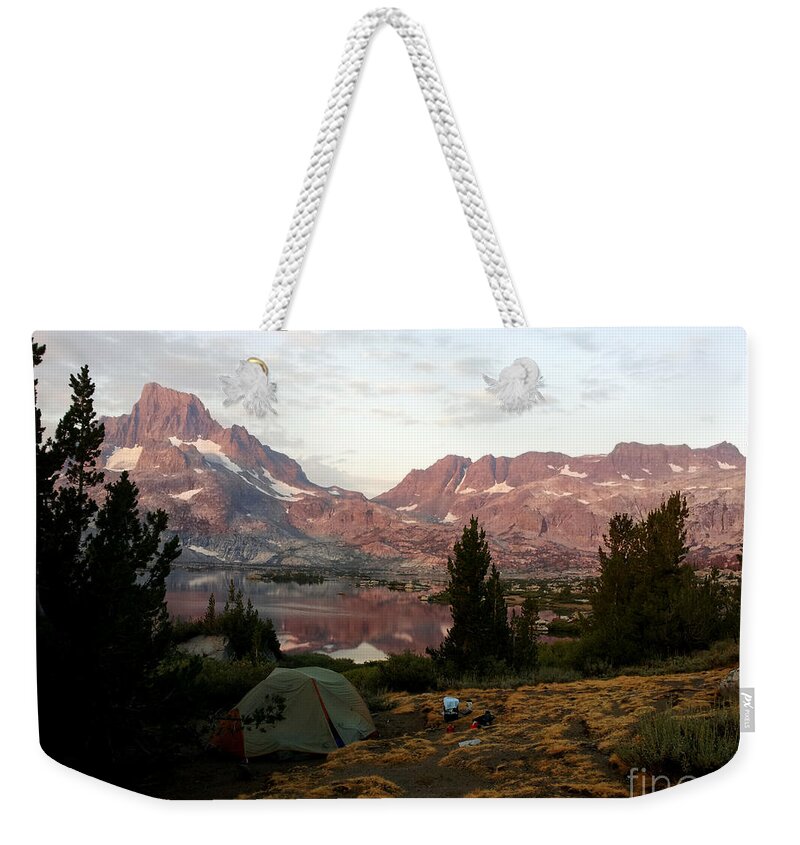Sunrise Weekender Tote Bag featuring the photograph Backcountry Sunrise by Terri Brewster