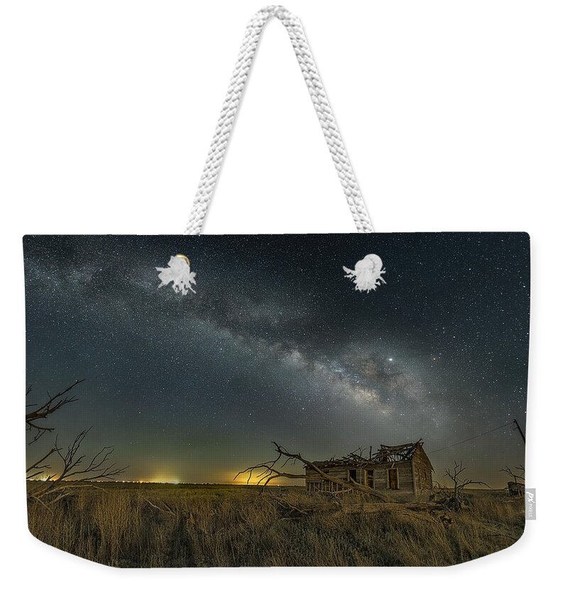 Milky Way Weekender Tote Bag featuring the photograph Backyard Memories II by James Clinich