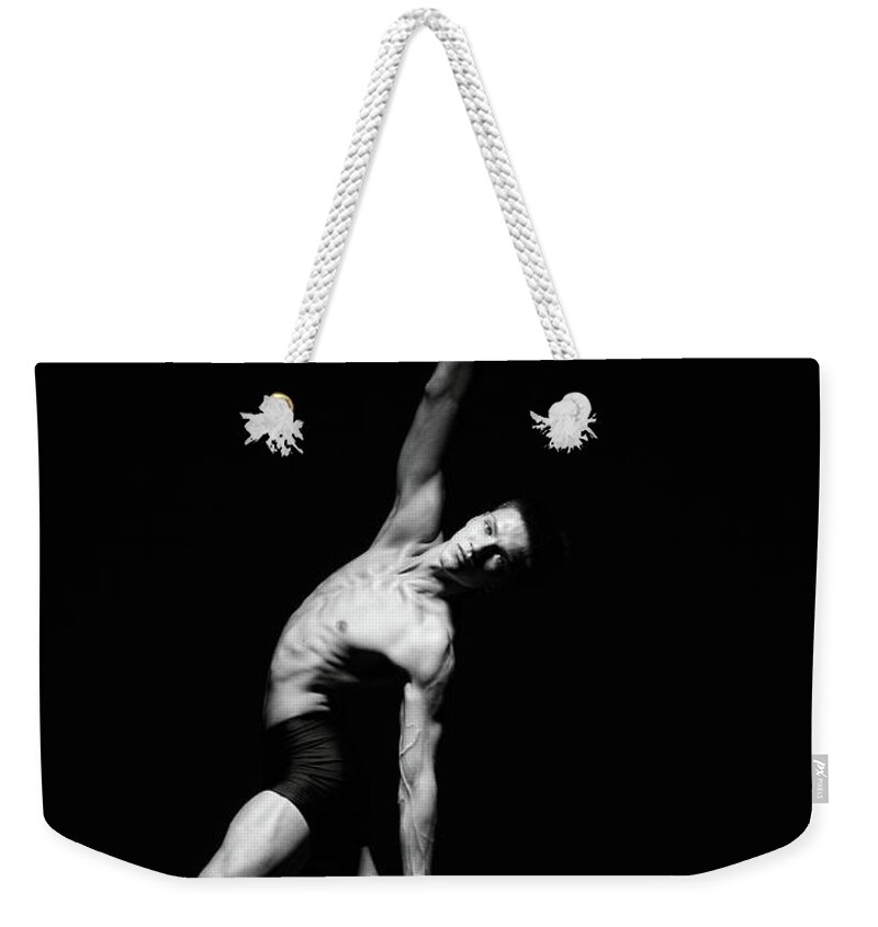 Young Men Weekender Tote Bag featuring the photograph Ballet Dancer by Allgord