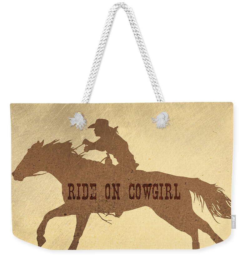 Ability Weekender Tote Bag featuring the photograph Barrel Racer Art by Dressage Design